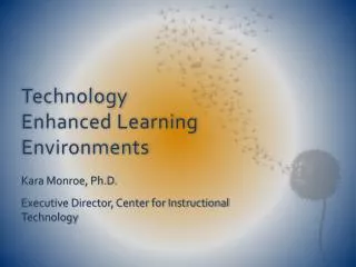 Technology Enhanced Learning Environments