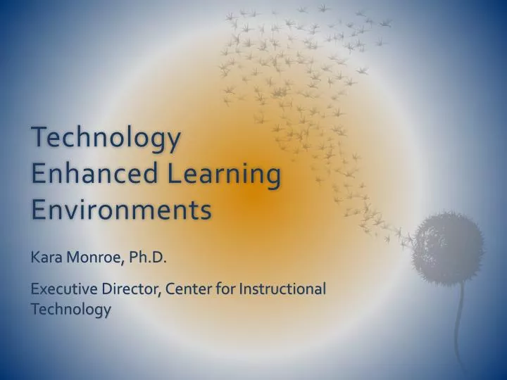 technology enhanced learning environments