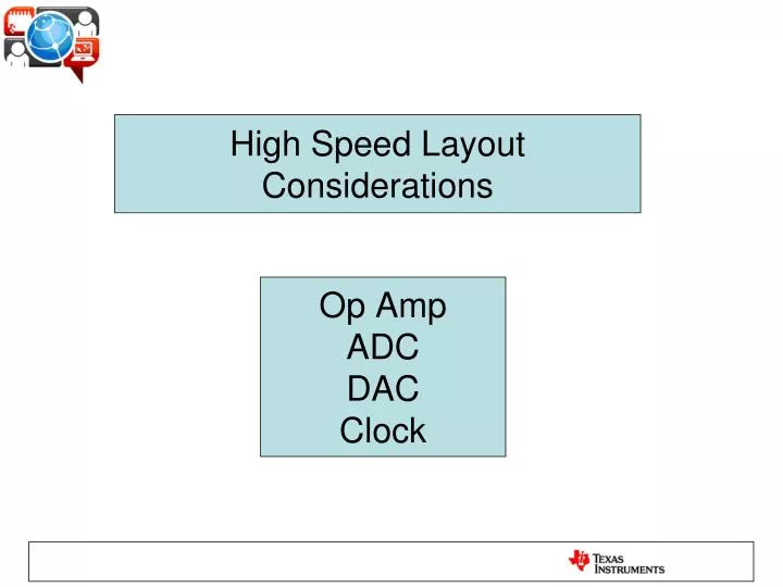 high speed layout considerations