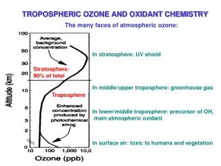 TROPOSPHERIC OZONE AND OXIDANT CHEMISTRY