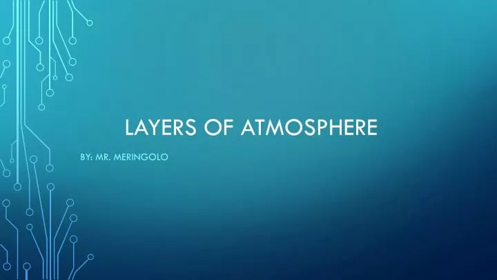 layers of atmosphere