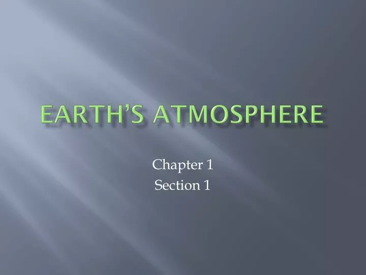 earth s atmosphere