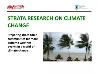 STRATA Research ON CLIMATE CHANGE