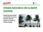 STRATA Research ON CLIMATE CHANGE - slide 1