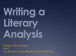 PPT - SIFT A Literary Analysis Method PowerPoint Presentation, free ...