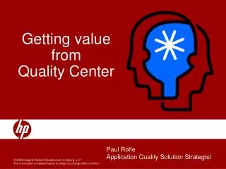 Getting value from Quality Center