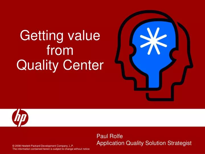 getting value from quality center