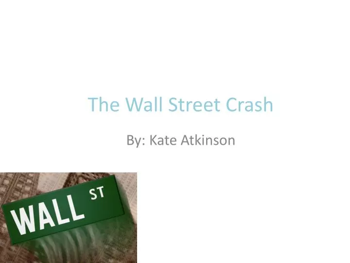 the wall street crash