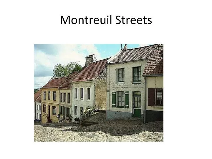 montreuil streets