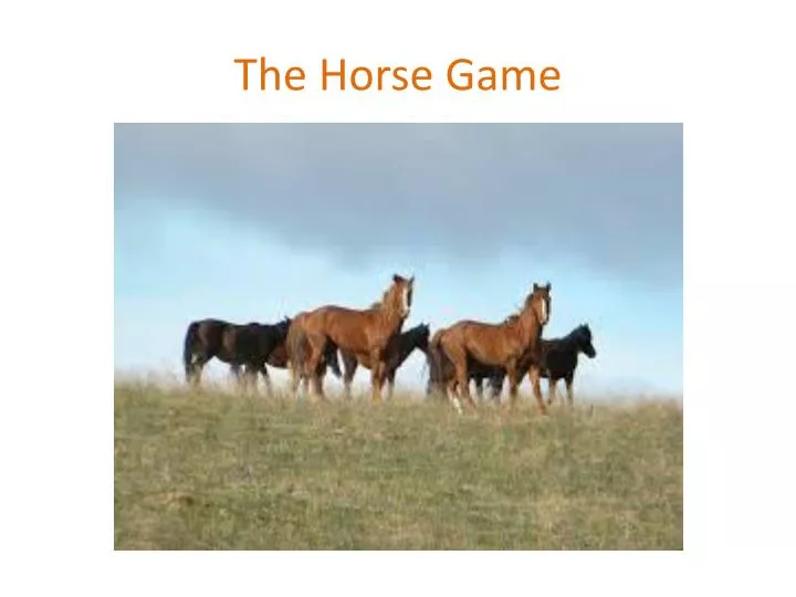 the horse game