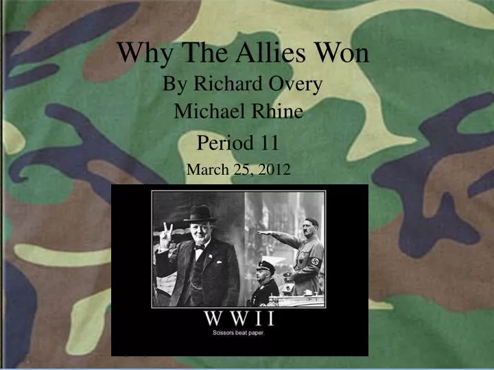 why the allies won by richard overy