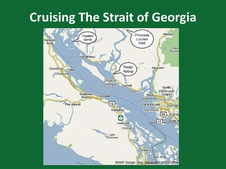 cruising the strait of georgia