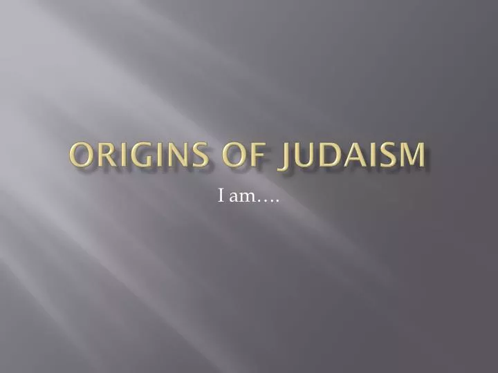 origins of judaism