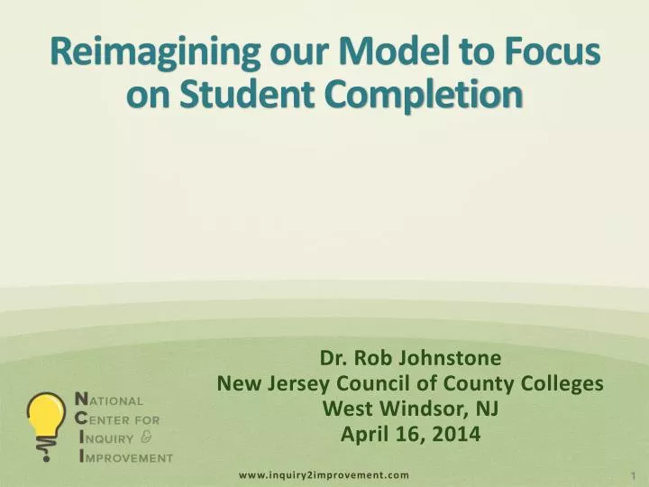 reimagining our model to focus on student completion
