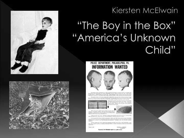 the boy in the box america s unknown child