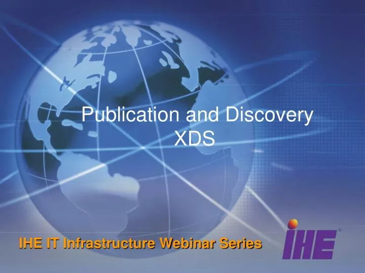 publication and discovery xds