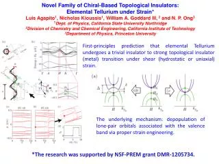 *The research was supported by NSF-PREM grant DMR-1205734.