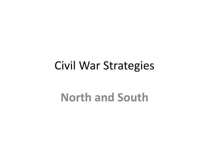 civil war strategies
