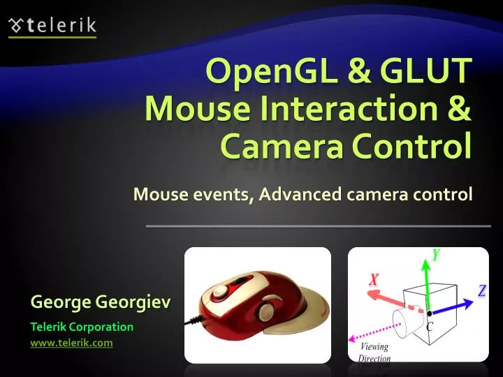 opengl glut mouse interaction camera control