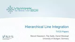 Hierarchical Line Integration TVCG Papers