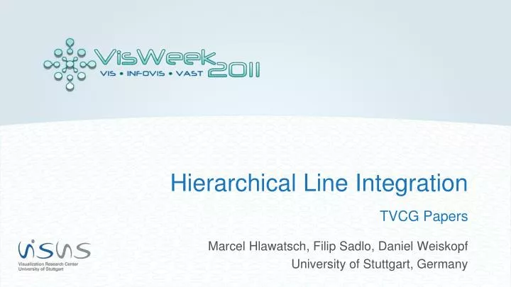 hierarchical line integration tvcg papers