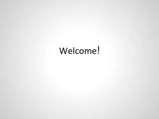 Welcome !