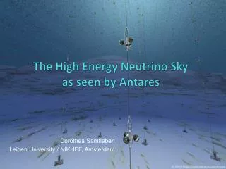 The High Energy Neutrino Sky as seen by Antares