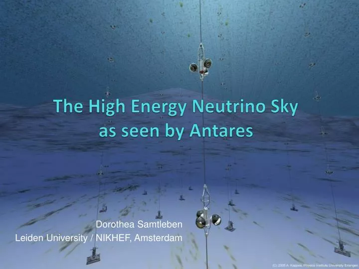 the high energy neutrino sky as seen by antares