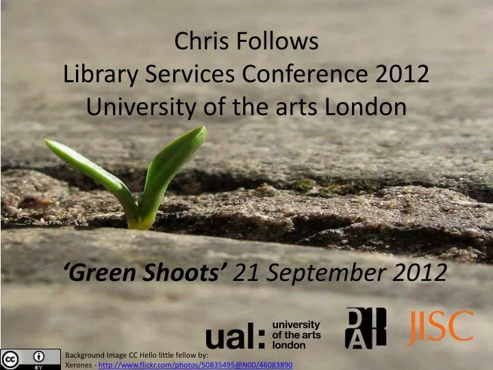 chris follows library services conference 2012 university of the arts london