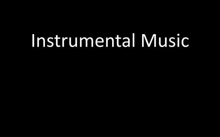 instrumental music