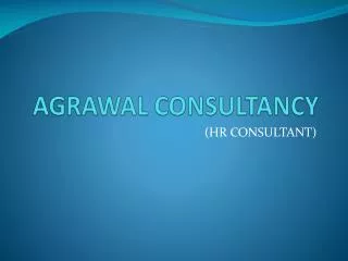 AGRAWAL CONSULTANCY
