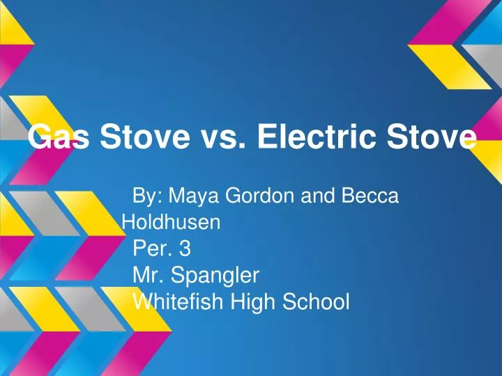 gas stove vs electric stove