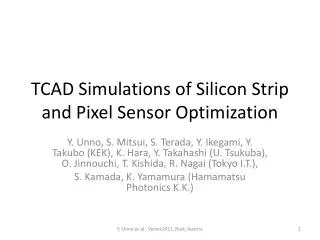 TCAD Simulations of Silicon Strip and Pixel Sensor Optimization