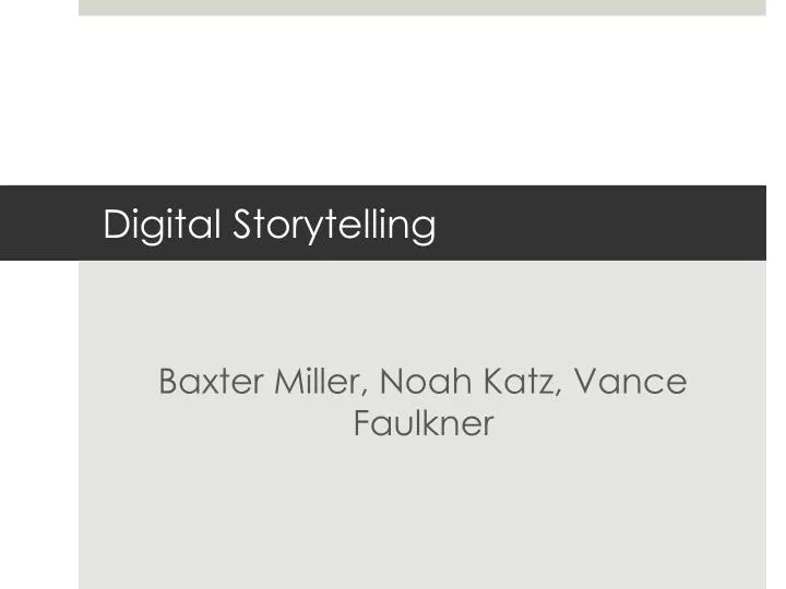 digital storytelling