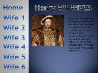 Henry VIII WIVES