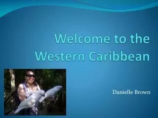 Welcome to the Western Caribbean