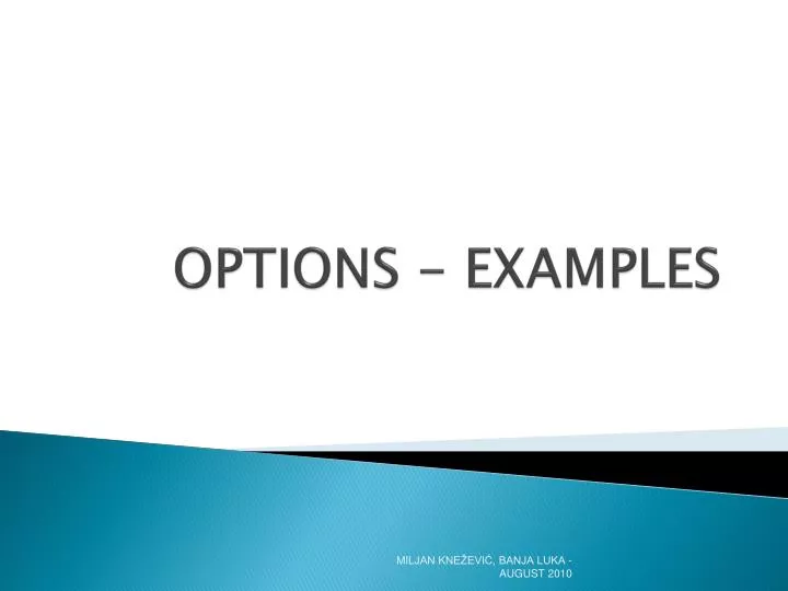 options examples