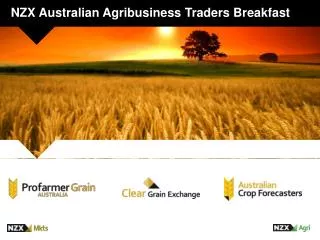 NZX Australian Agribusiness Traders Breakfast