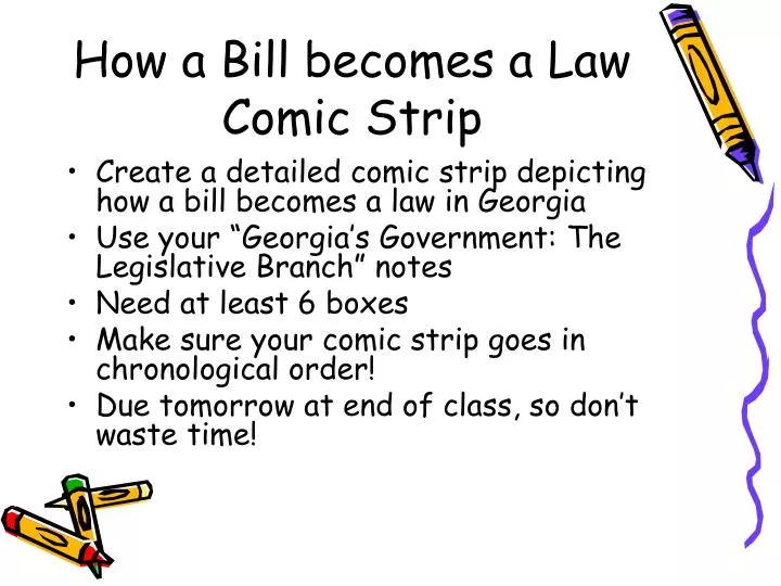 how a bill becomes a law comic strip