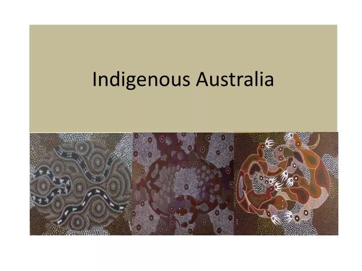 indigenous australia