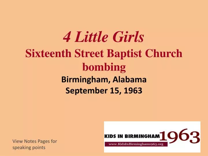 4 little girls sixteenth street baptist church bombing birmingham alabama september 15 1963