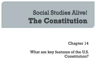 Social Studies Alive! The Constitution