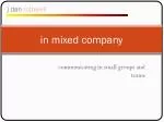 in mixed company - slide 1