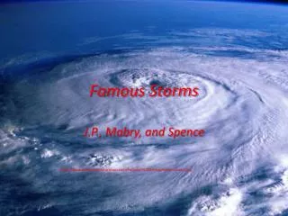 Famous Storms