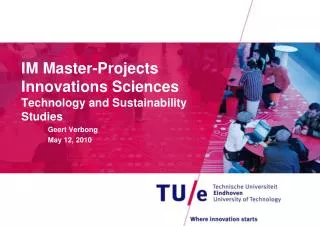 IM Master-Projects Innovations Sciences Technology and Sustainability Studies