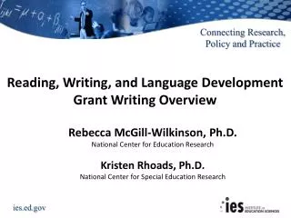 Reading, Writing, and Language Development Grant Writing Overview