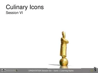 Culinary Icons Session VI