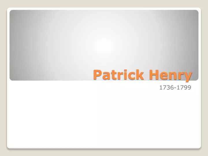 patrick henry