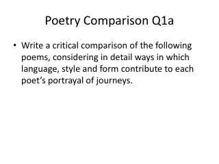Poetry Comparison Q1a