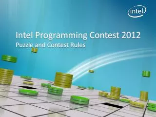 Intel Programming Contest 2012 Puzzle and Contest Rules